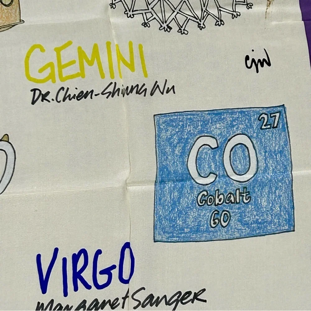 Johnny Was 100% Silk Scarf – “History, She Wrote” Zodiac Women Leaders Print